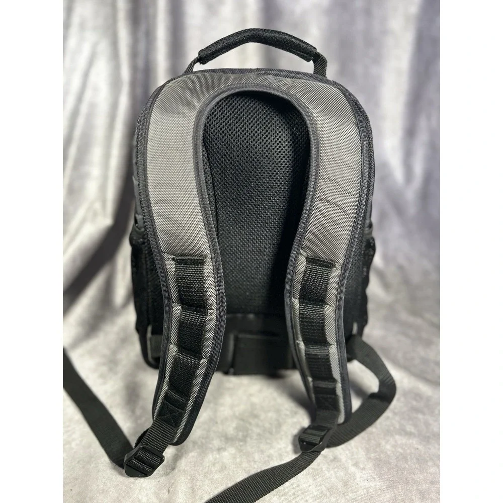 Sony Camera Backpack Bag DSLR SLR Padded Dividers Black Gray Photography